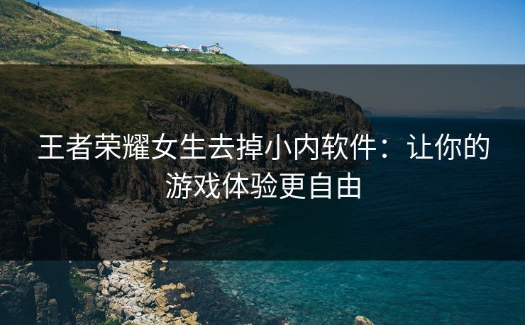 王者荣耀女生去掉小内软件：让你的游戏体验更自由